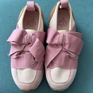 Giani Bini Girls Pink Bow Slip-On Casual Sneakers Size 13